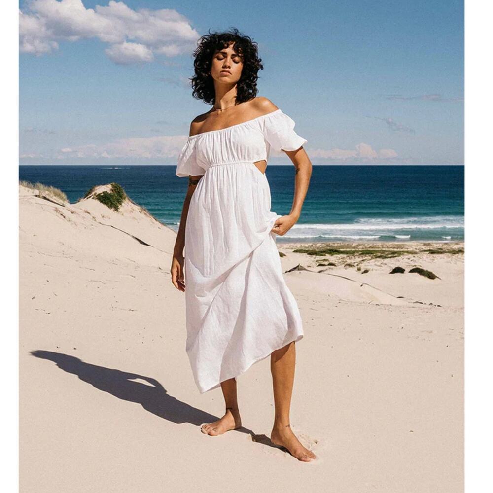 NEW BILLABONG On The Coast Womens Midi Dress Size Small - Picture 13 of 13